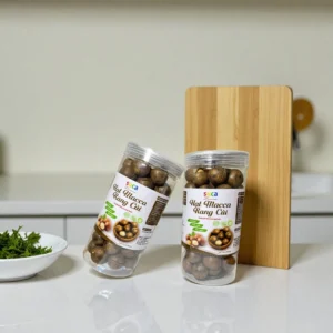 Hạt macca rang củi